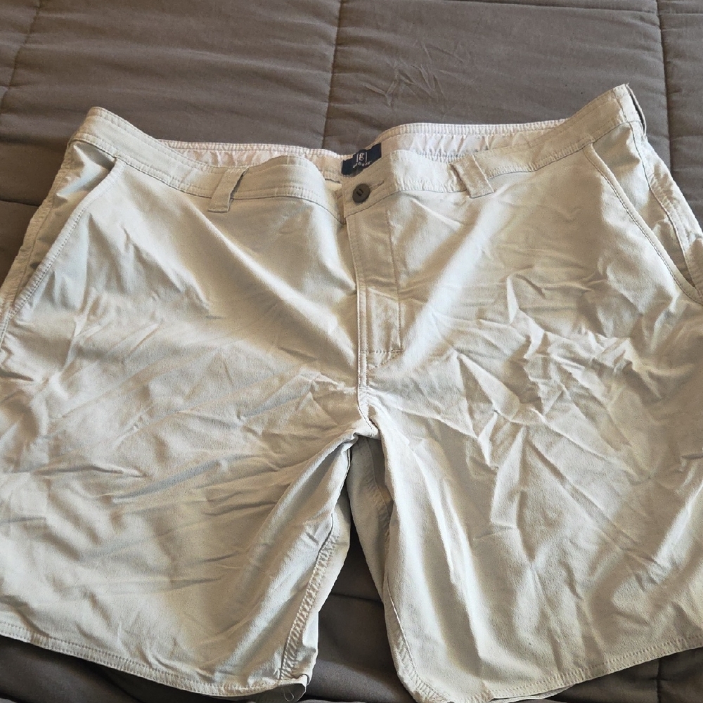George Men's Light Tan Flat Front Shorts